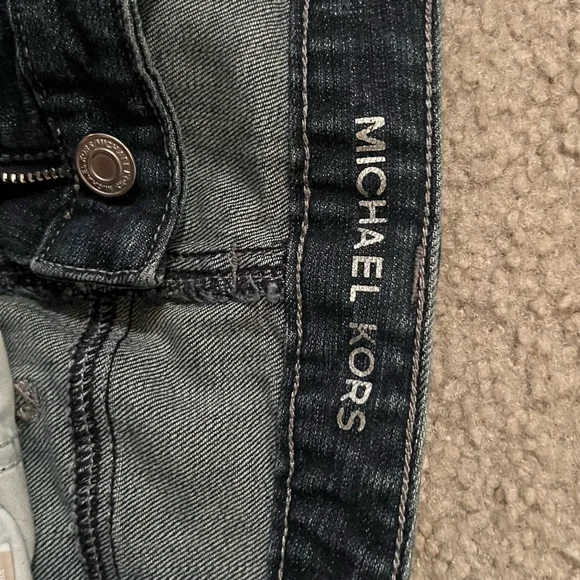 Michael Kors Blue Flare Wide Leg Jeans - Picture 2 of 4